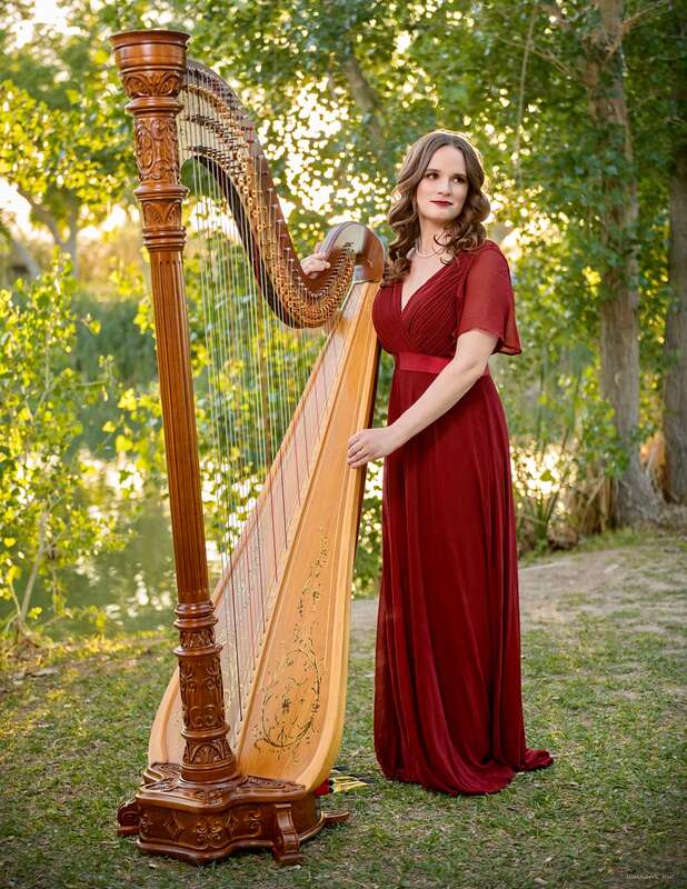 Kristie Smith, harpist and harp teacher in Las Vegas.